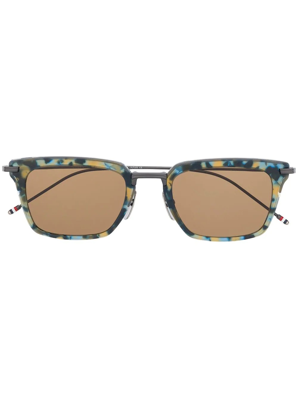 tortoiseshell effect sunglasses - 1