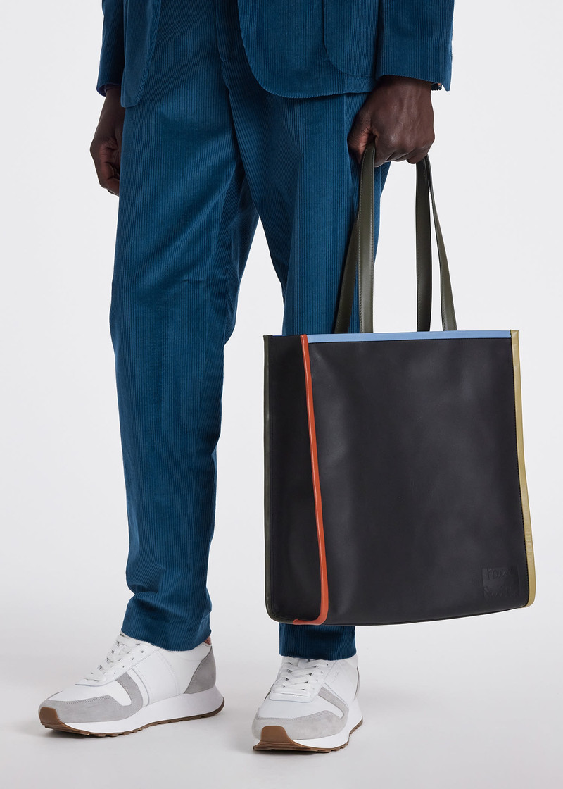 Contrast Piping Tote Bag 7