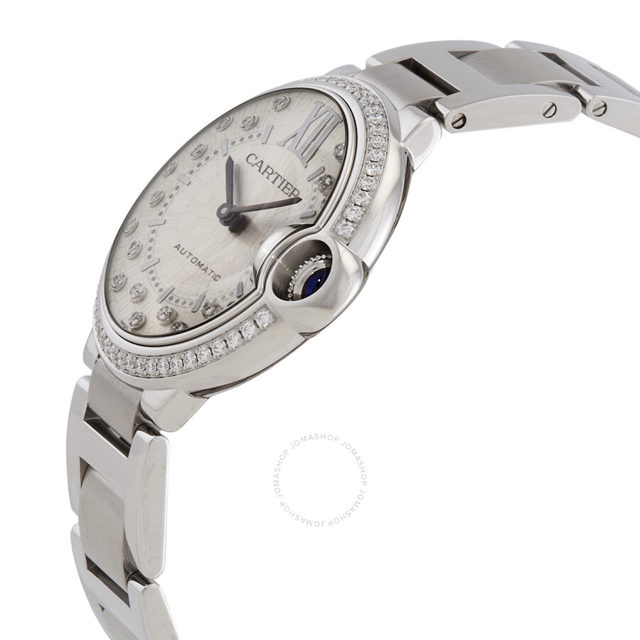 Cartier Ballon Bleu Automatic Diamond Silver Dial Ladies Watch W4BB0036 - 2