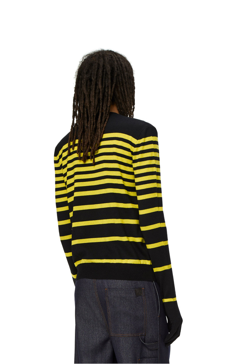 Stripe glove sweater in wool 4
