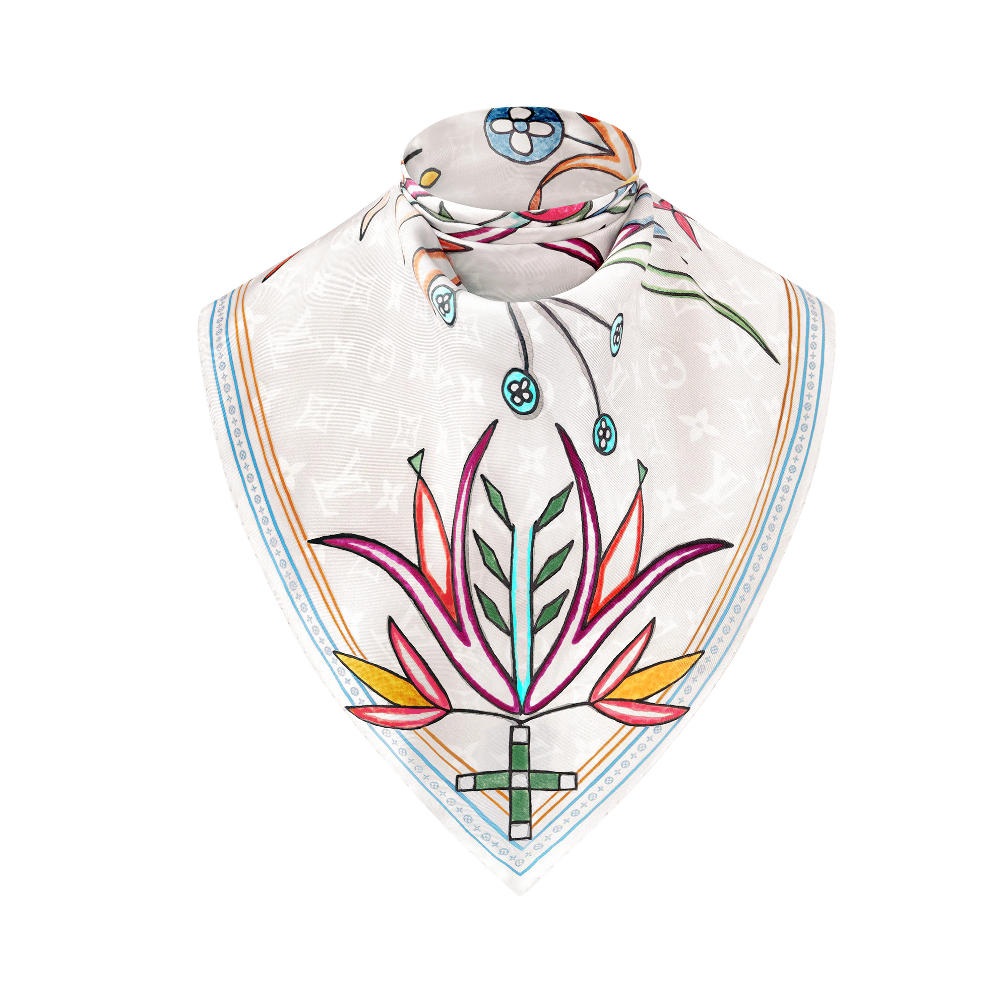 Dakota Flower Silk Square - 2