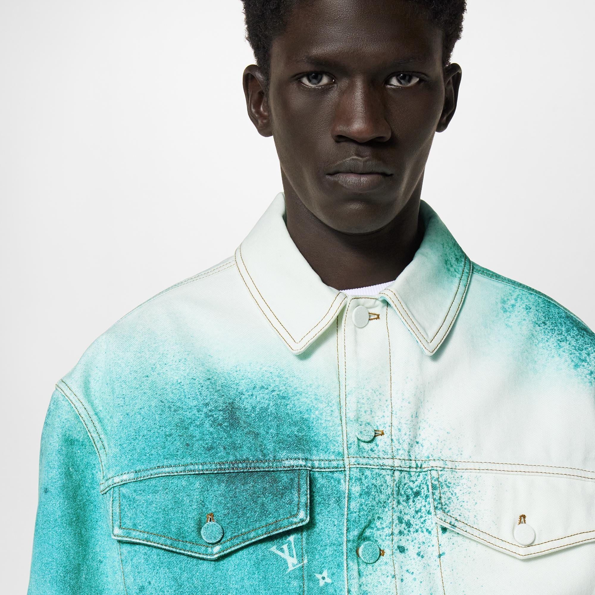 LV Spray Denim Jacket - 2