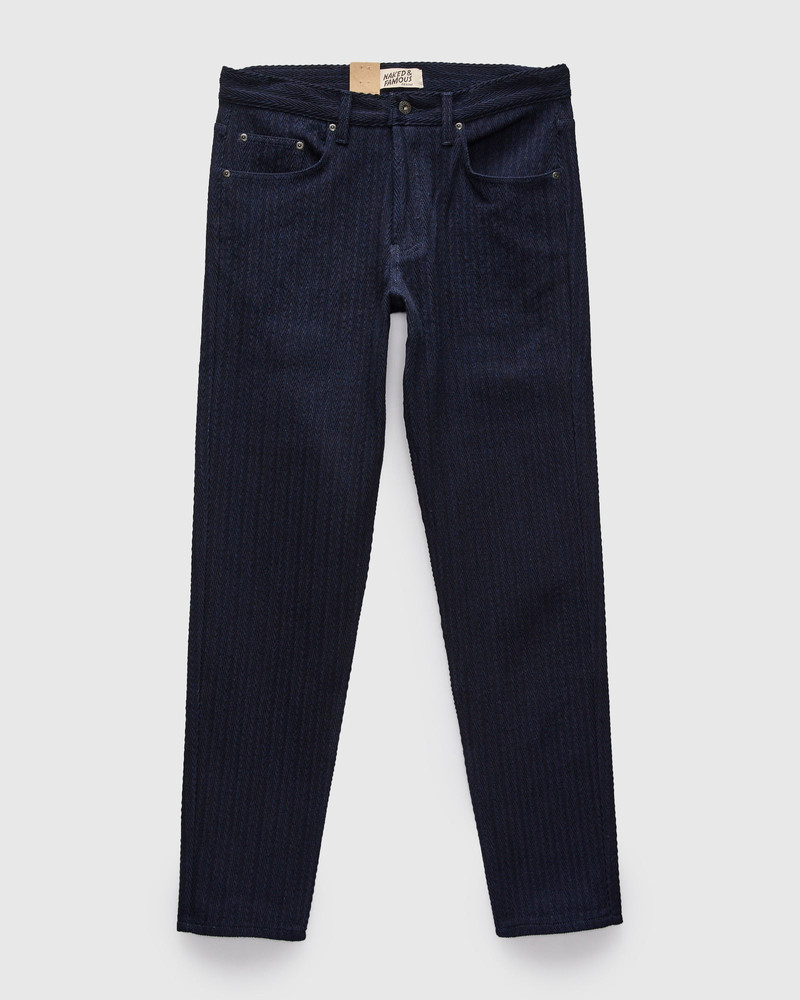 "Indigo Sugiaya" 12oz Herringbone Dobby Twill - Easy Guy Fit 1