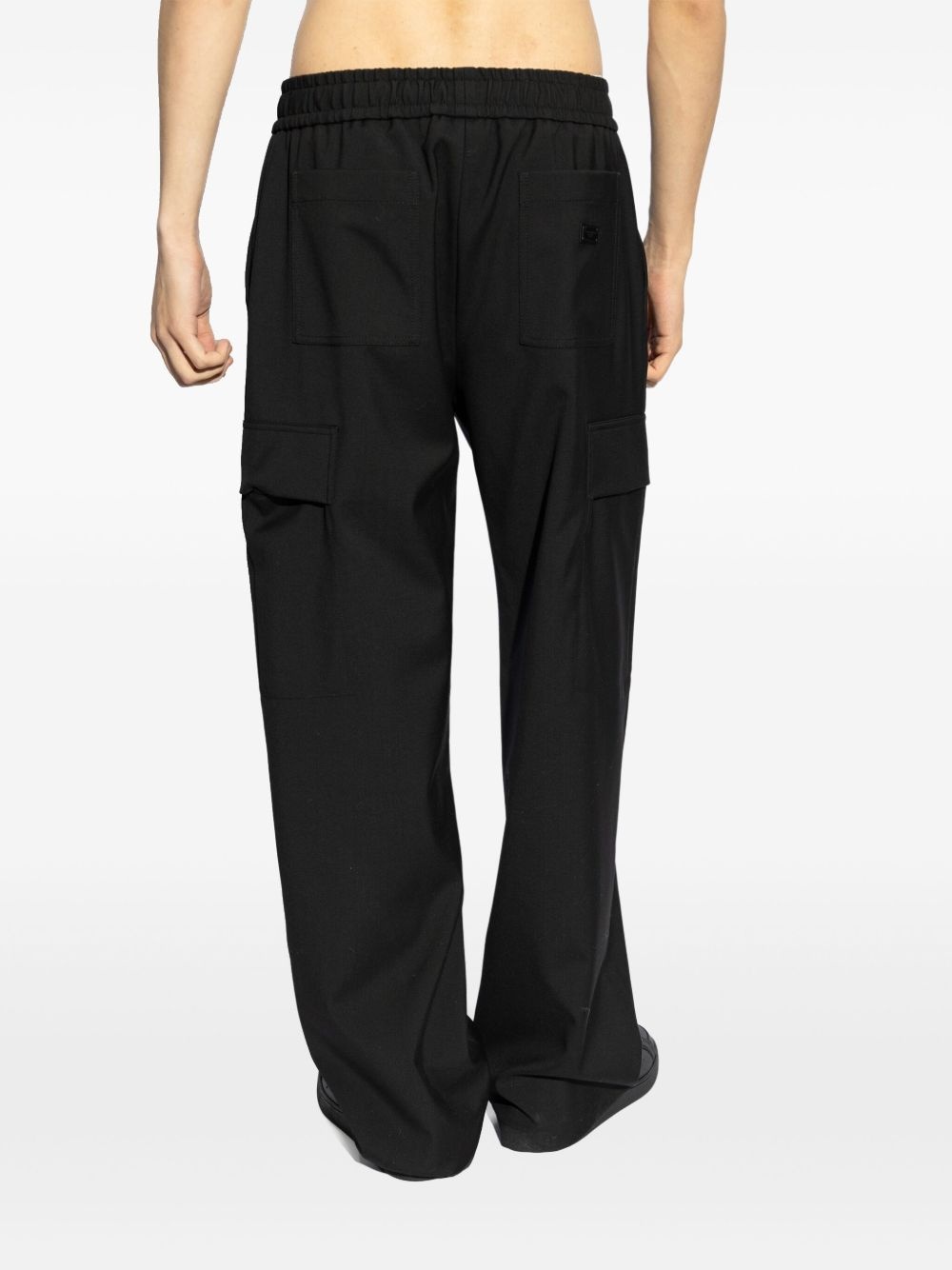 logo-plaque cargo trousers - 4
