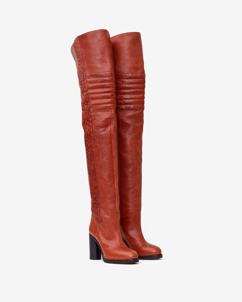 LAELLE LEATHER OVER-THE-KNEE BOOTS - 3