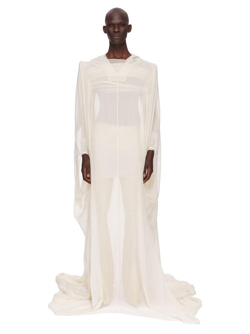 Off-White Hollywood Hooded Kaftan Pullover Coat 1