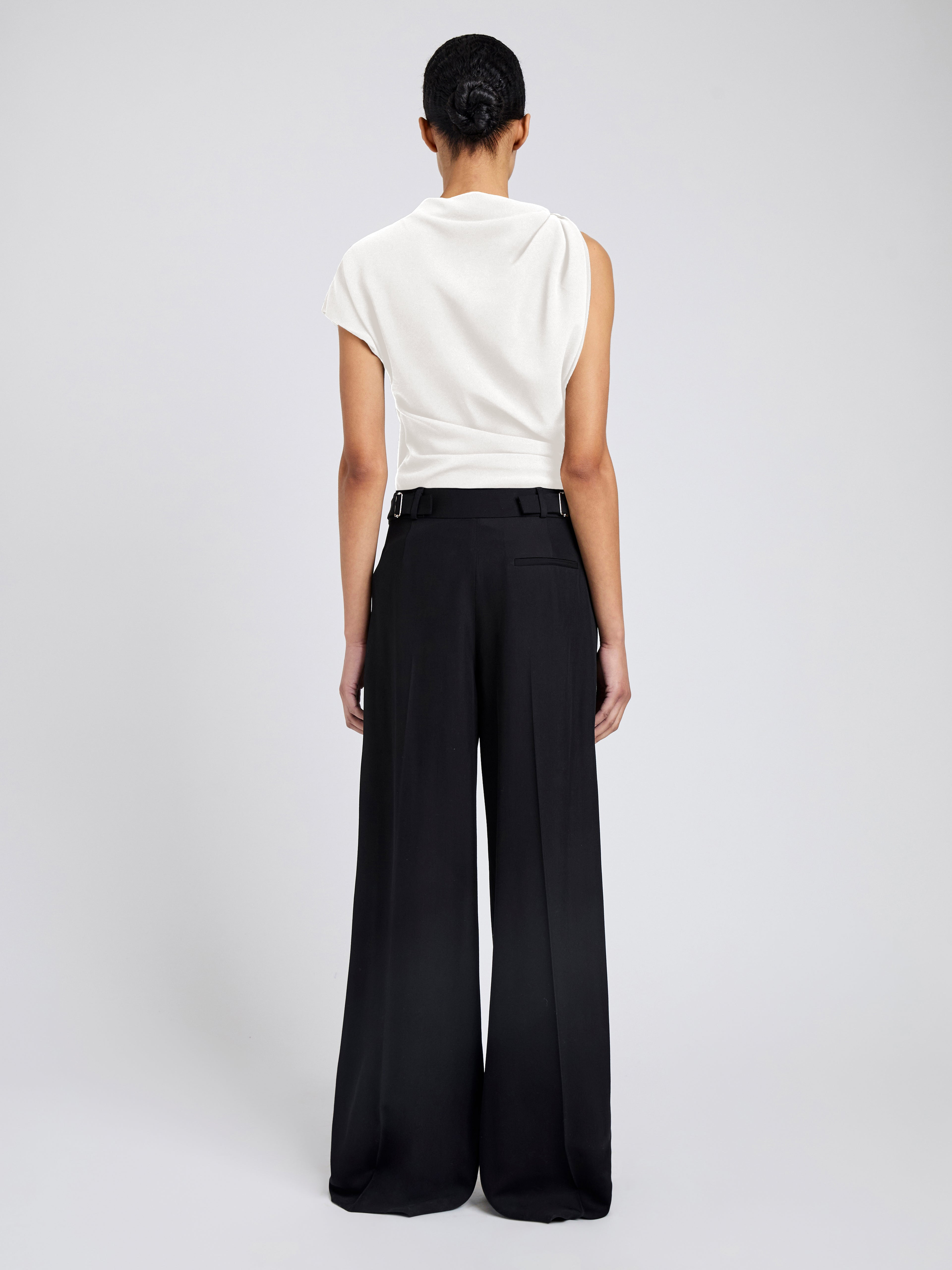 Malika Top in Matte Double Crepe - 5