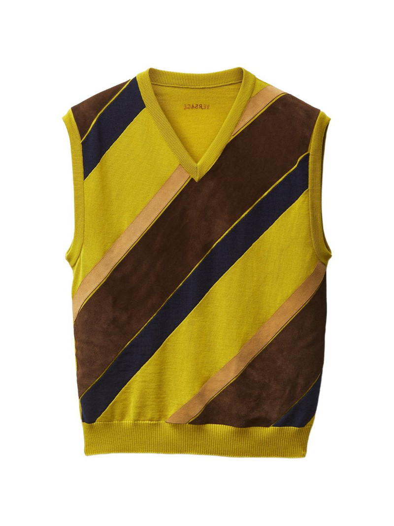 V-neck striped knitwear 1