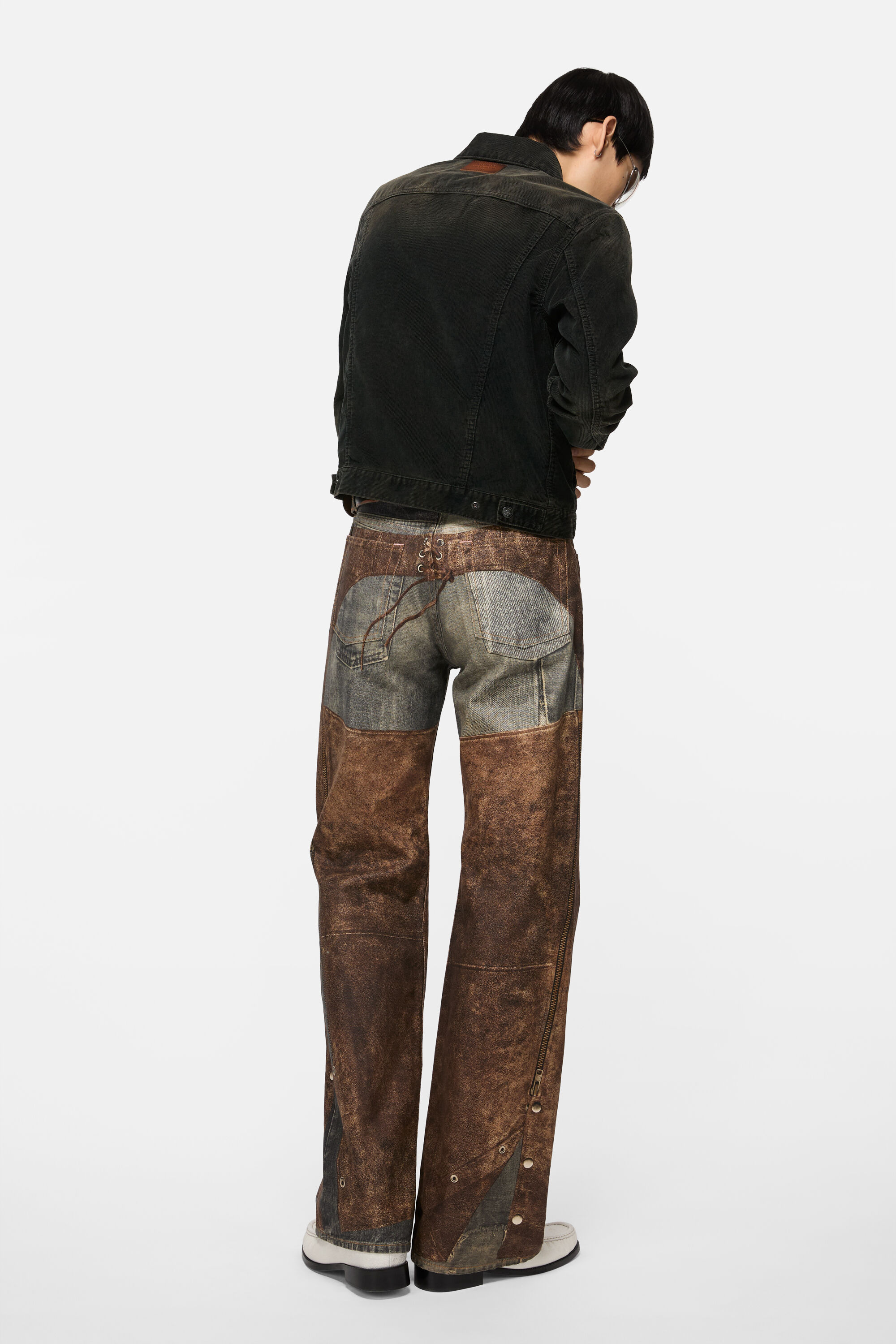 Corduroy jacket - Black - 3
