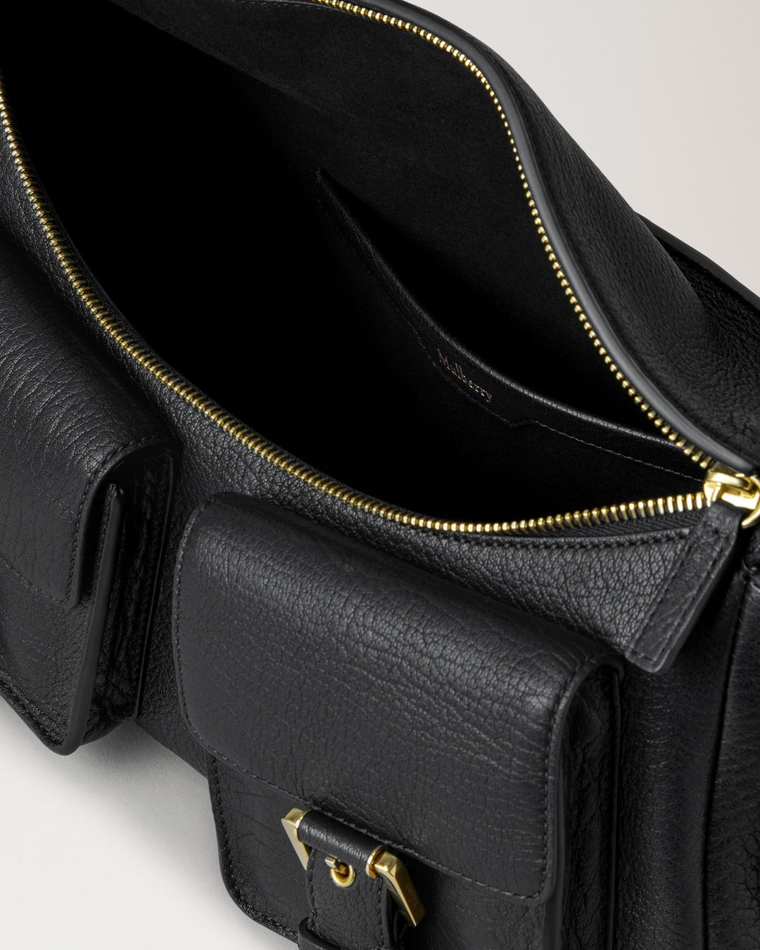 Maggie Shoulder Bag Black Natural Grain - 6