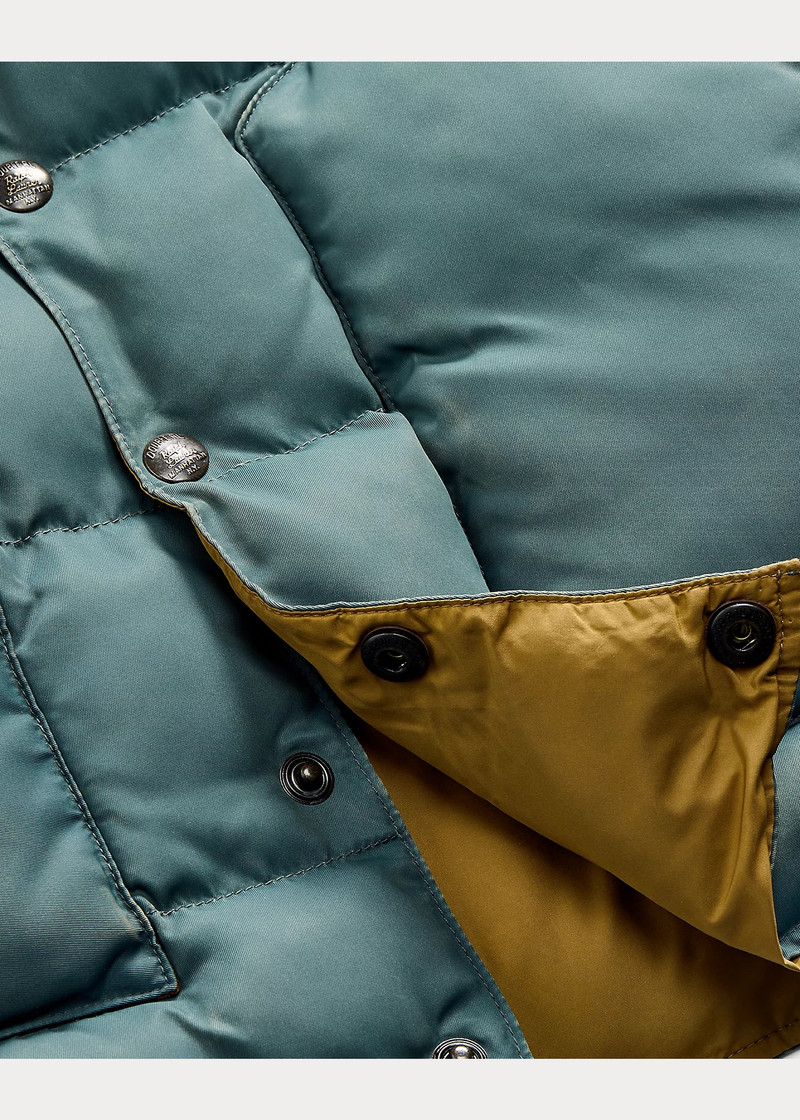 Leather-Yoke Quilted Vest 3