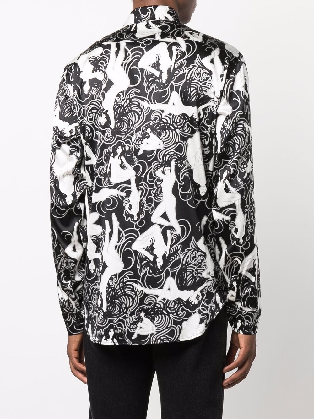 Ladies-print silk-blend shirt - 4