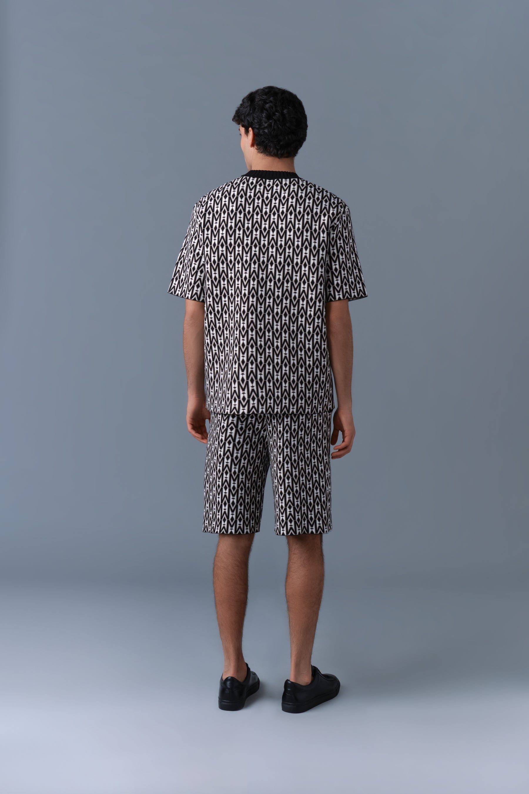 ABRAM-MG Jacquard Monogram Knit Top - 4