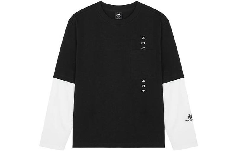 New Balance Casual Logo Top 'Black White' AMT23306-BK - 1