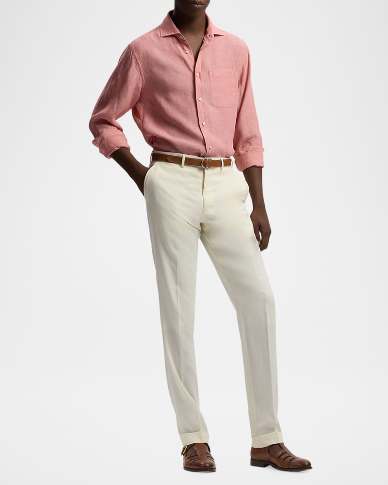Ralph Lauren Men's Linen Chambray Button-Down Shirt outlook