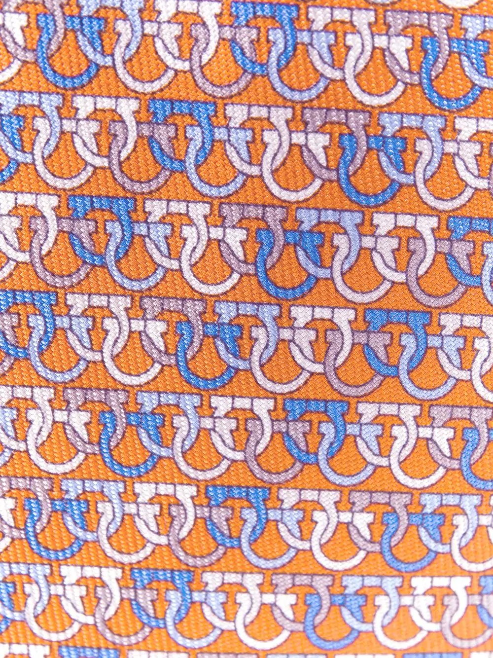 Gancini-print silk tie - 2