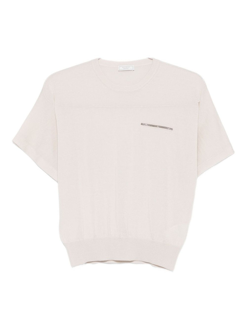 fine-knit short-sleeve top 1