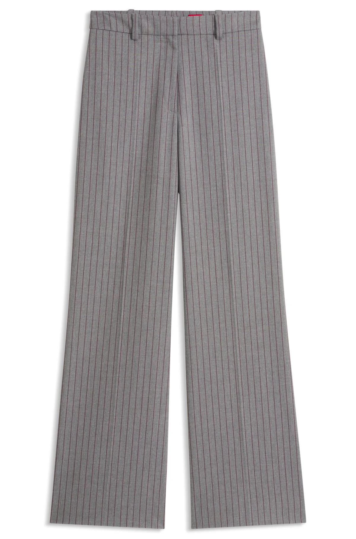 PINSTRIPE REGULAR-FIT PANTS WITH D-RING DETAIL - 1