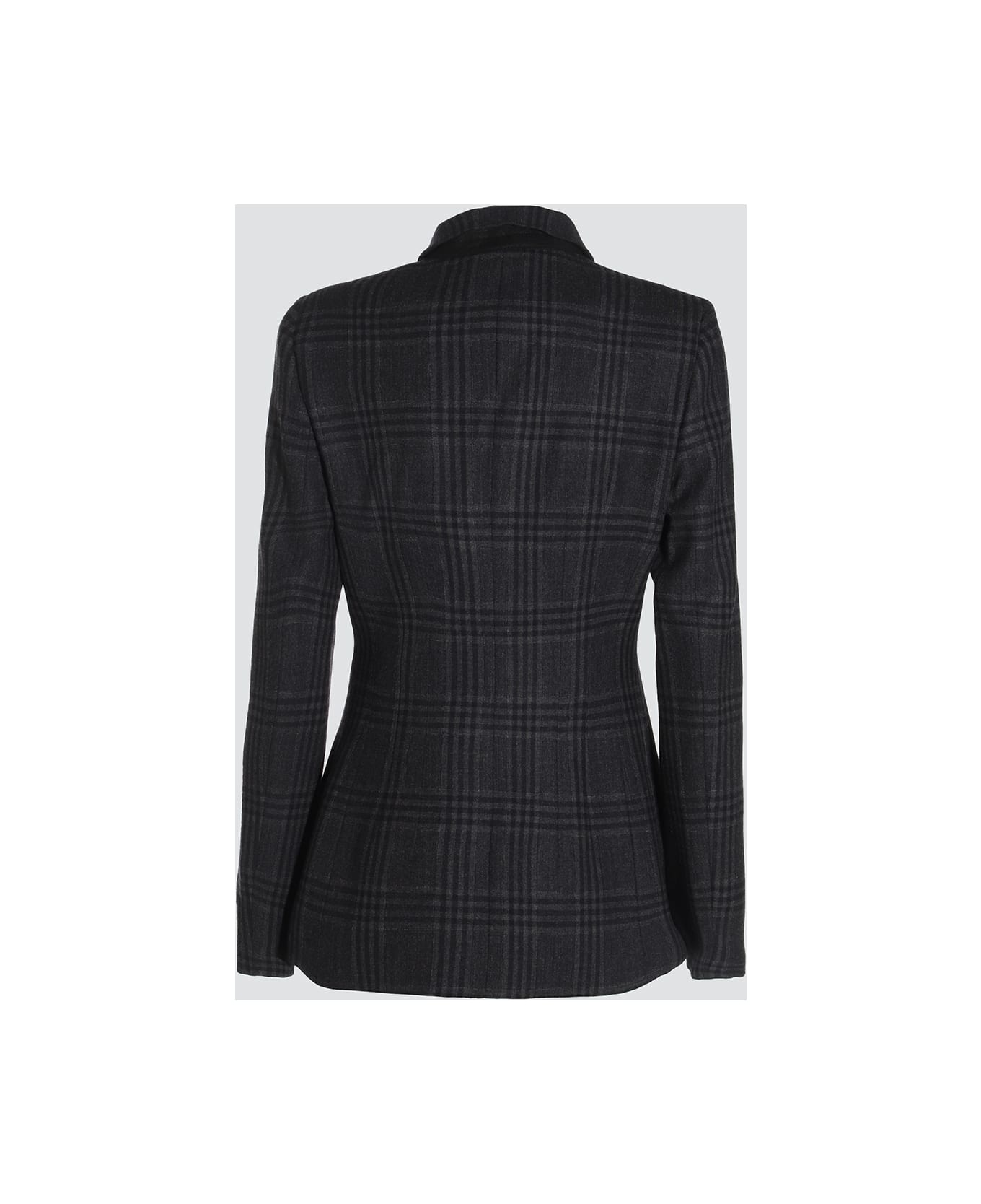 FENDI Dark Grey Wool Blazer | italist | REVERSIBLE