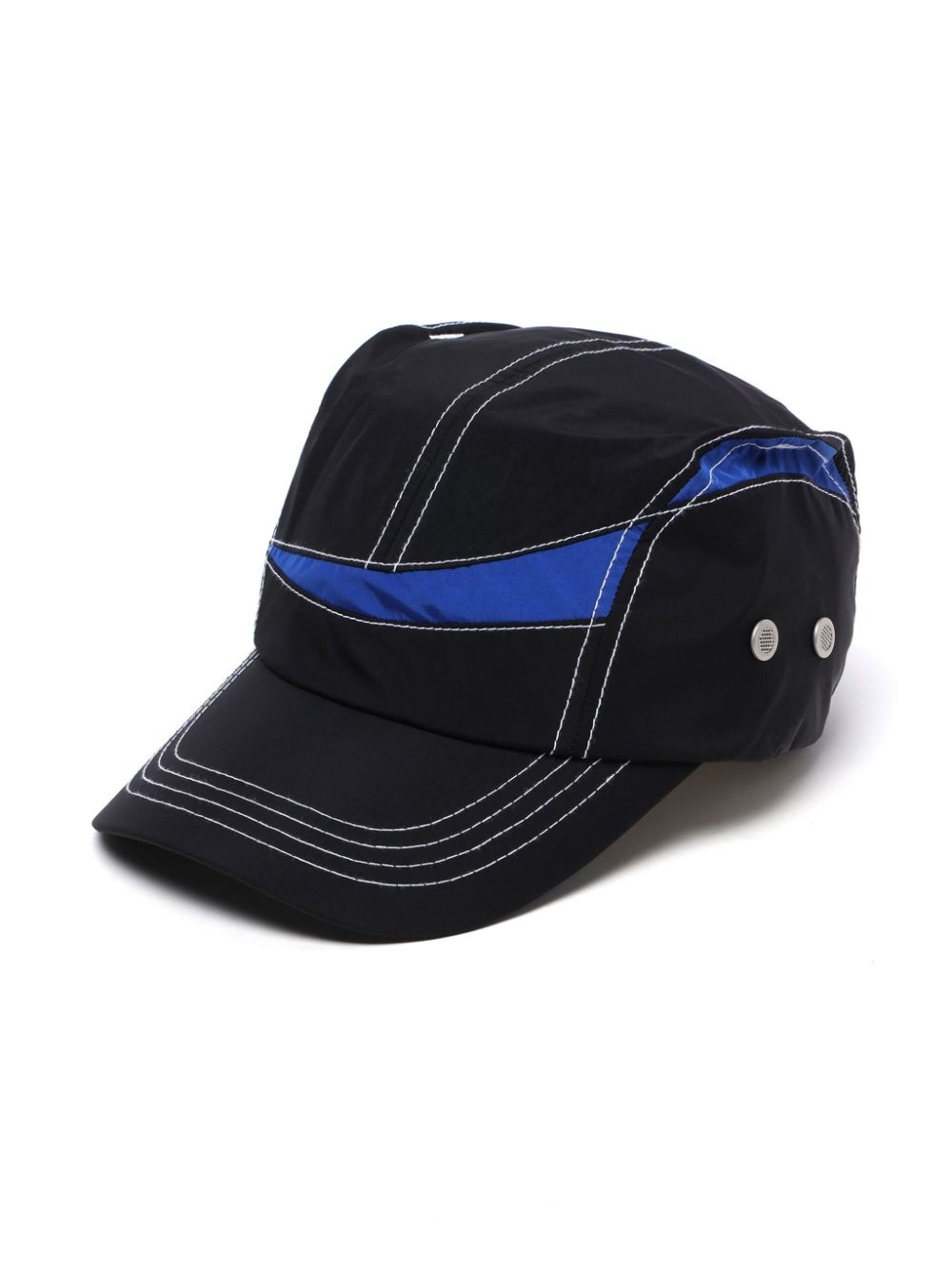 colour-block panelled cap - 2