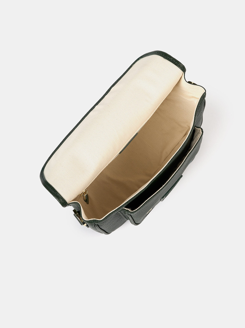 The Soft Satchel - Ivy Calf Grain 8