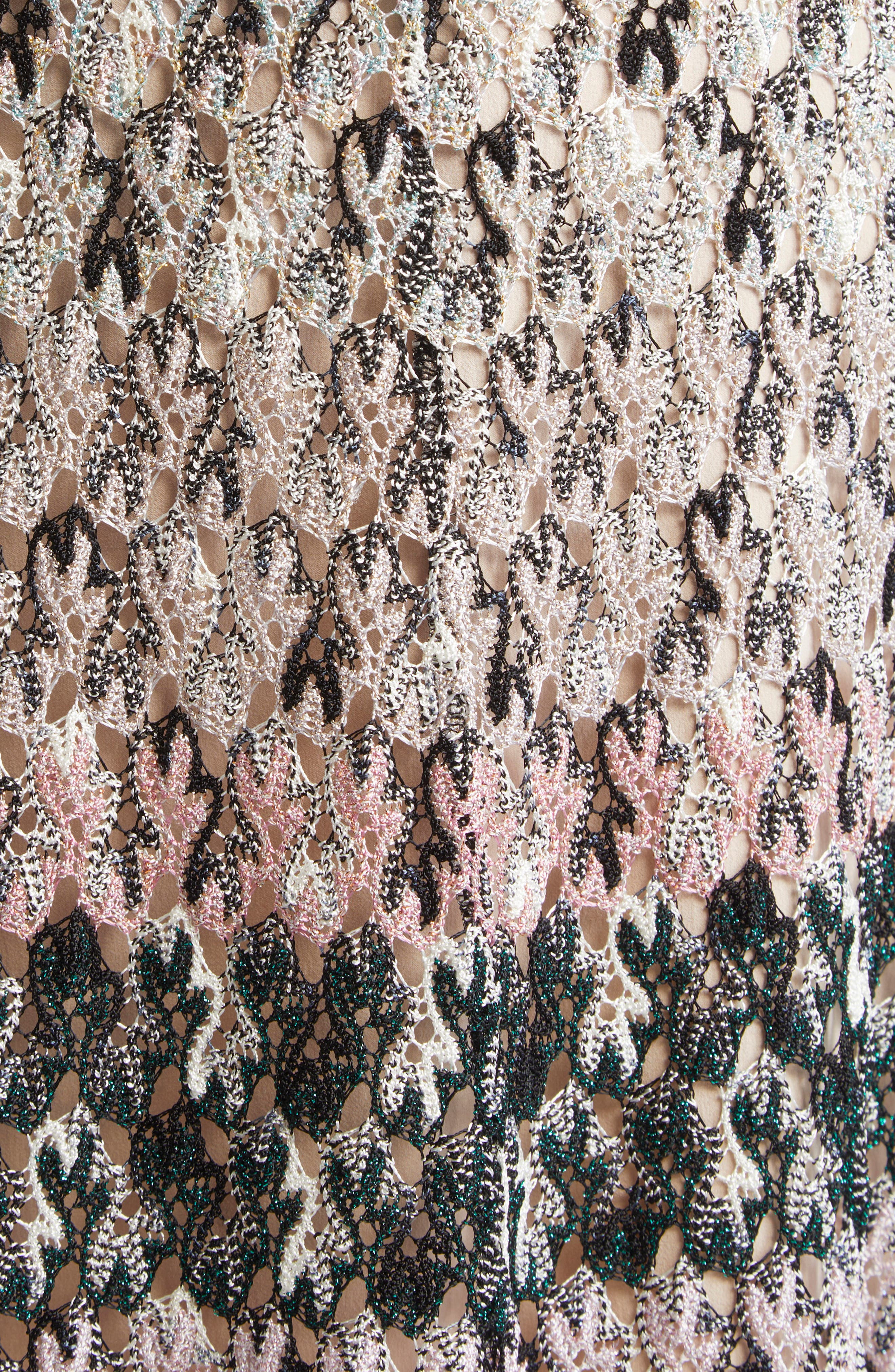 Missoni Knit Metallic Lace Maxi Dress in Beige Multicolor Tones at Nordstrom - 6