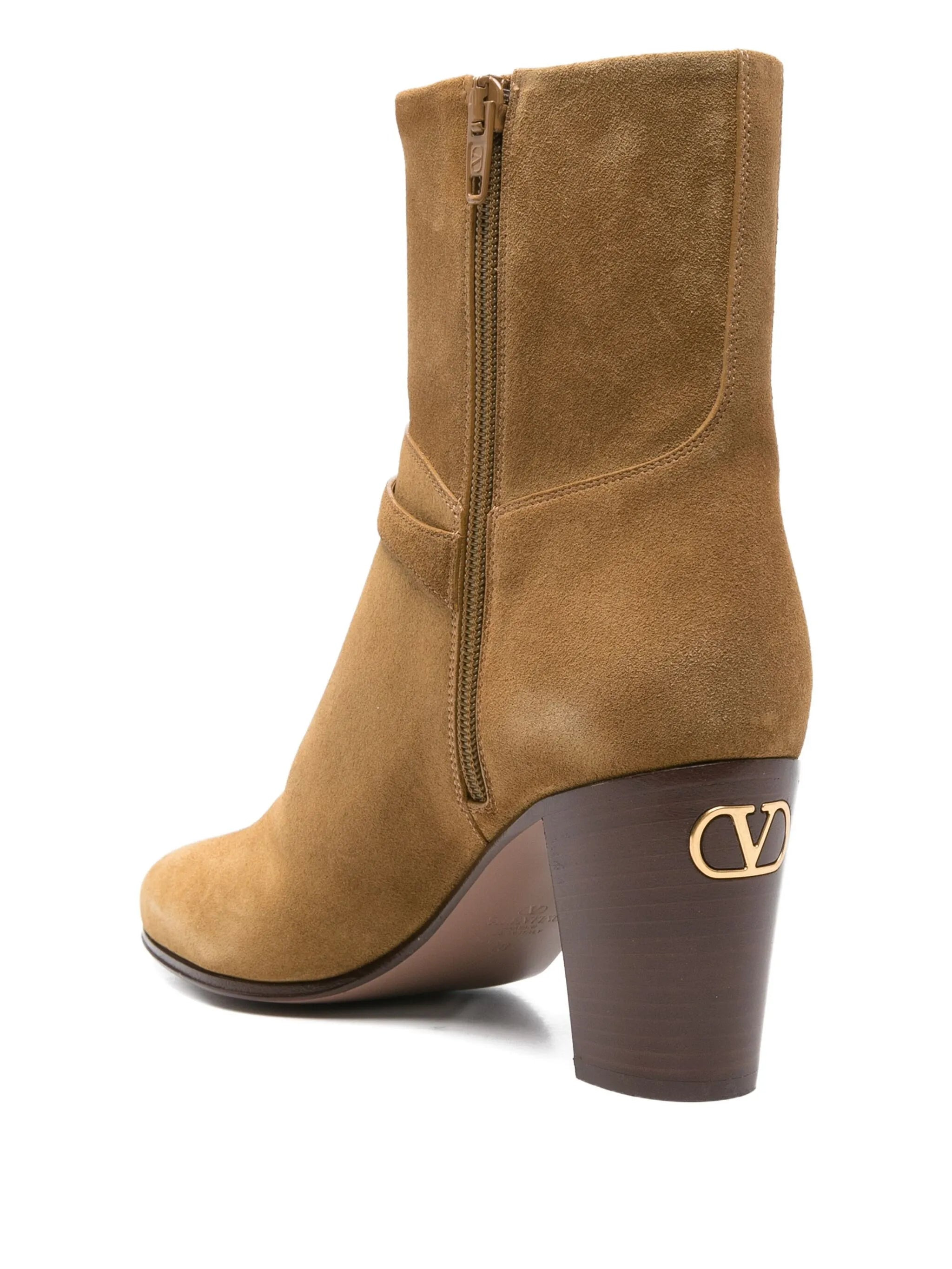 75mm leather ankle boots - 3