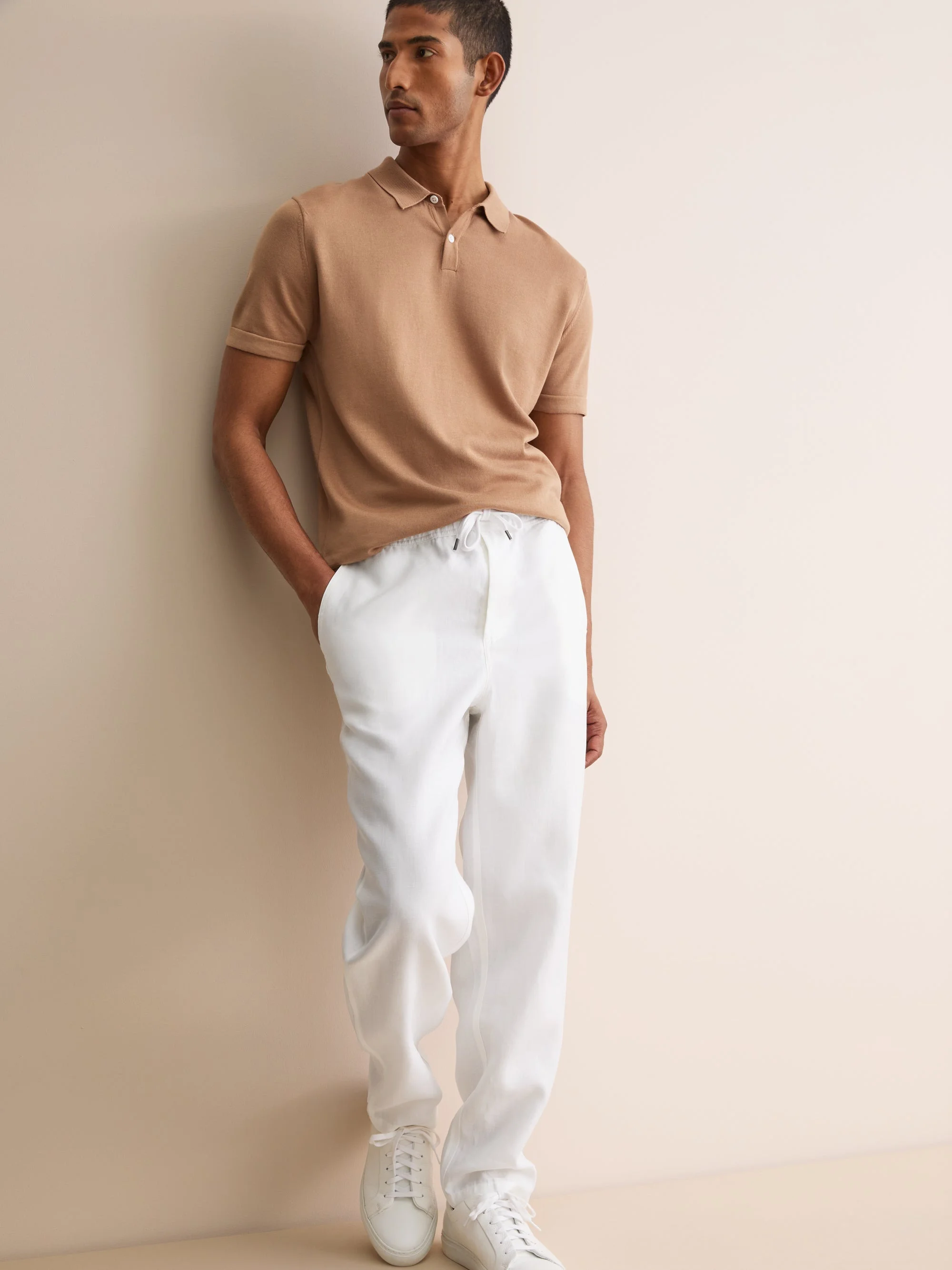 Sydney Linen Pants White - 1
