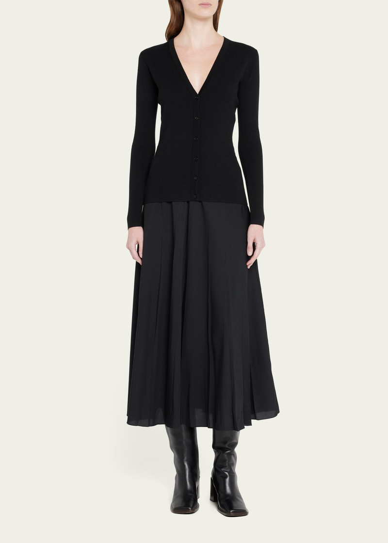 GABRIELA HEARST Alexandrite Cashmere Cardigan outlook