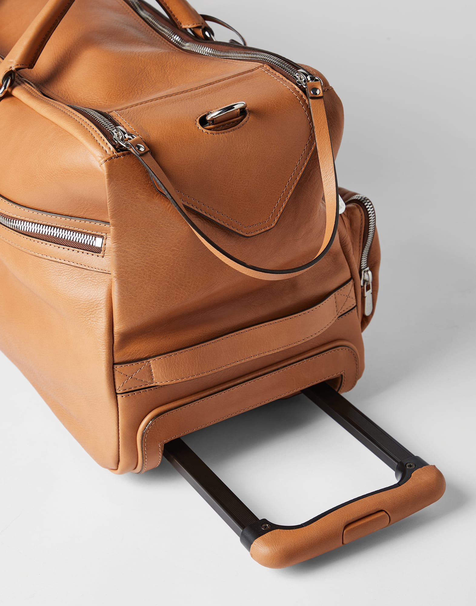 Cowhide trolley bag - 3