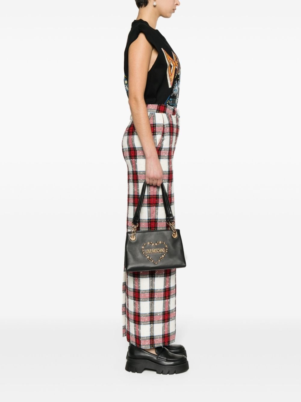 logo-lettering shoulder bag - 2