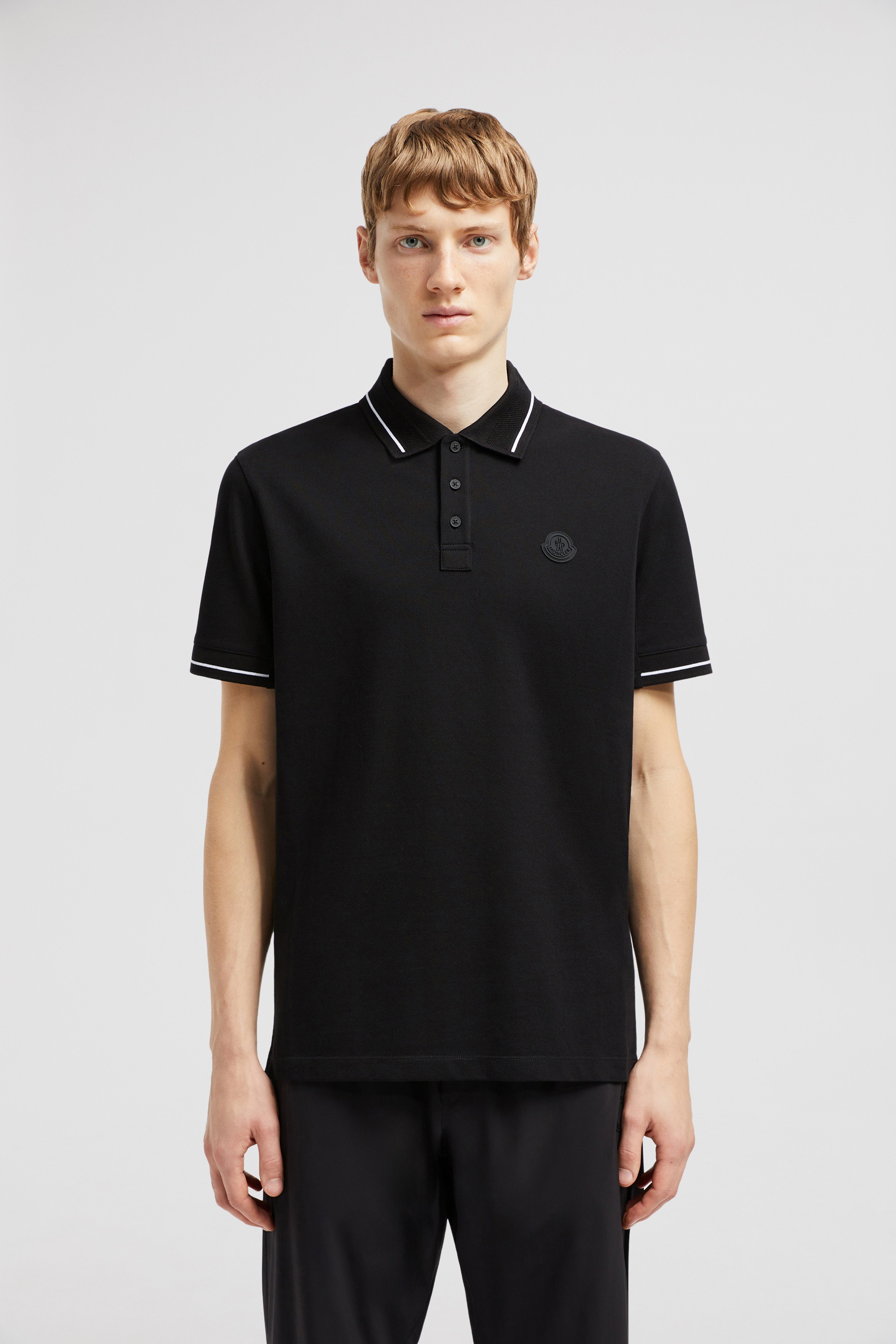 Logo Patch Cotton Polo Shirt - 3