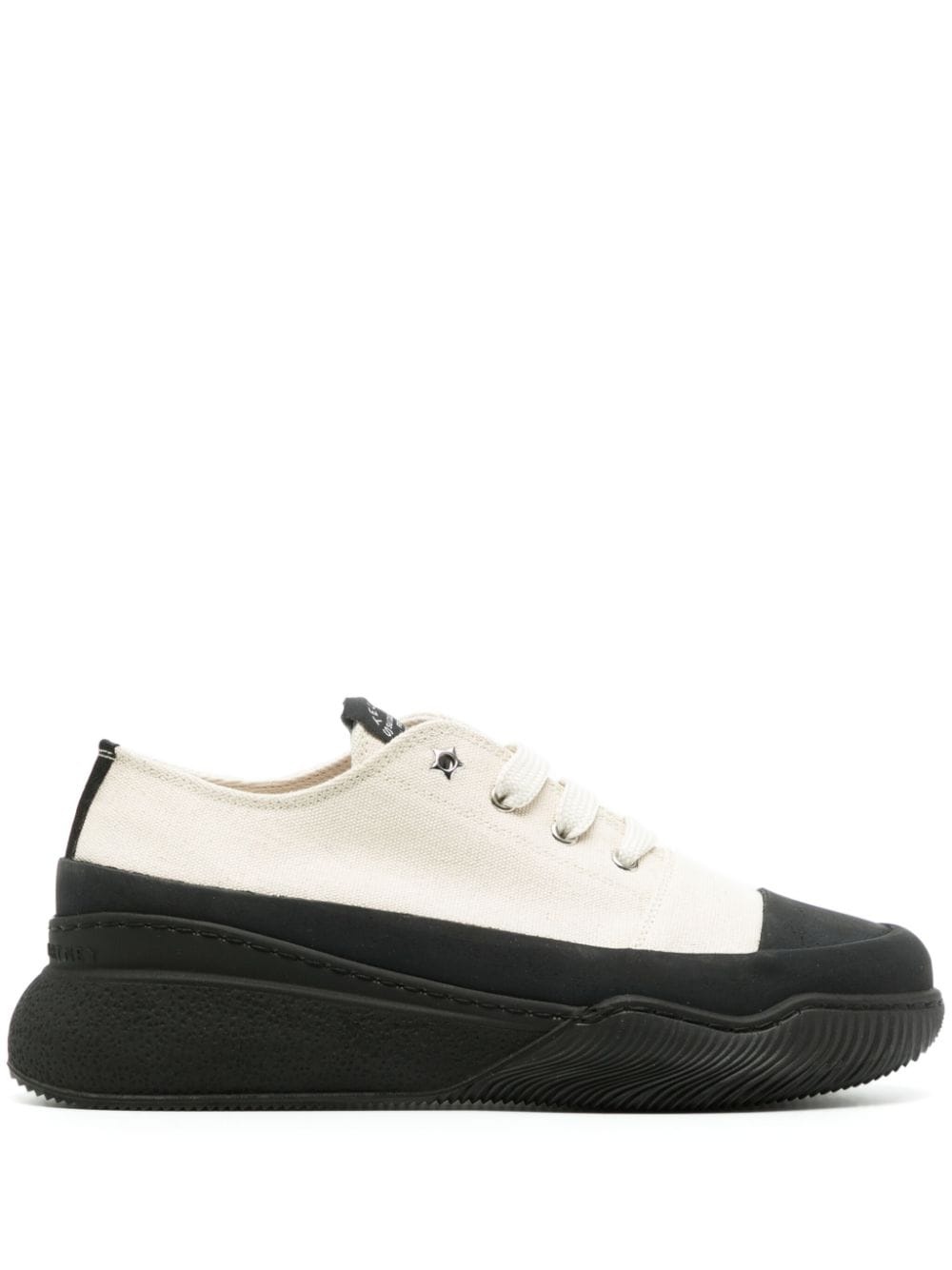 two-tone platform sneakers - 1