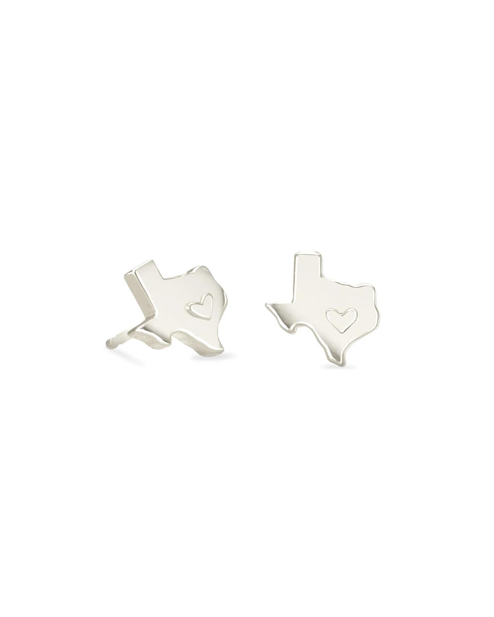 Texas Stud Earrings in Sterling Silver - 1