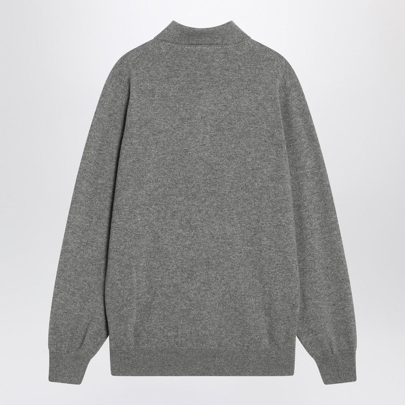 Brunello Cucinelli Gray Polo In Cashmere Men - 2