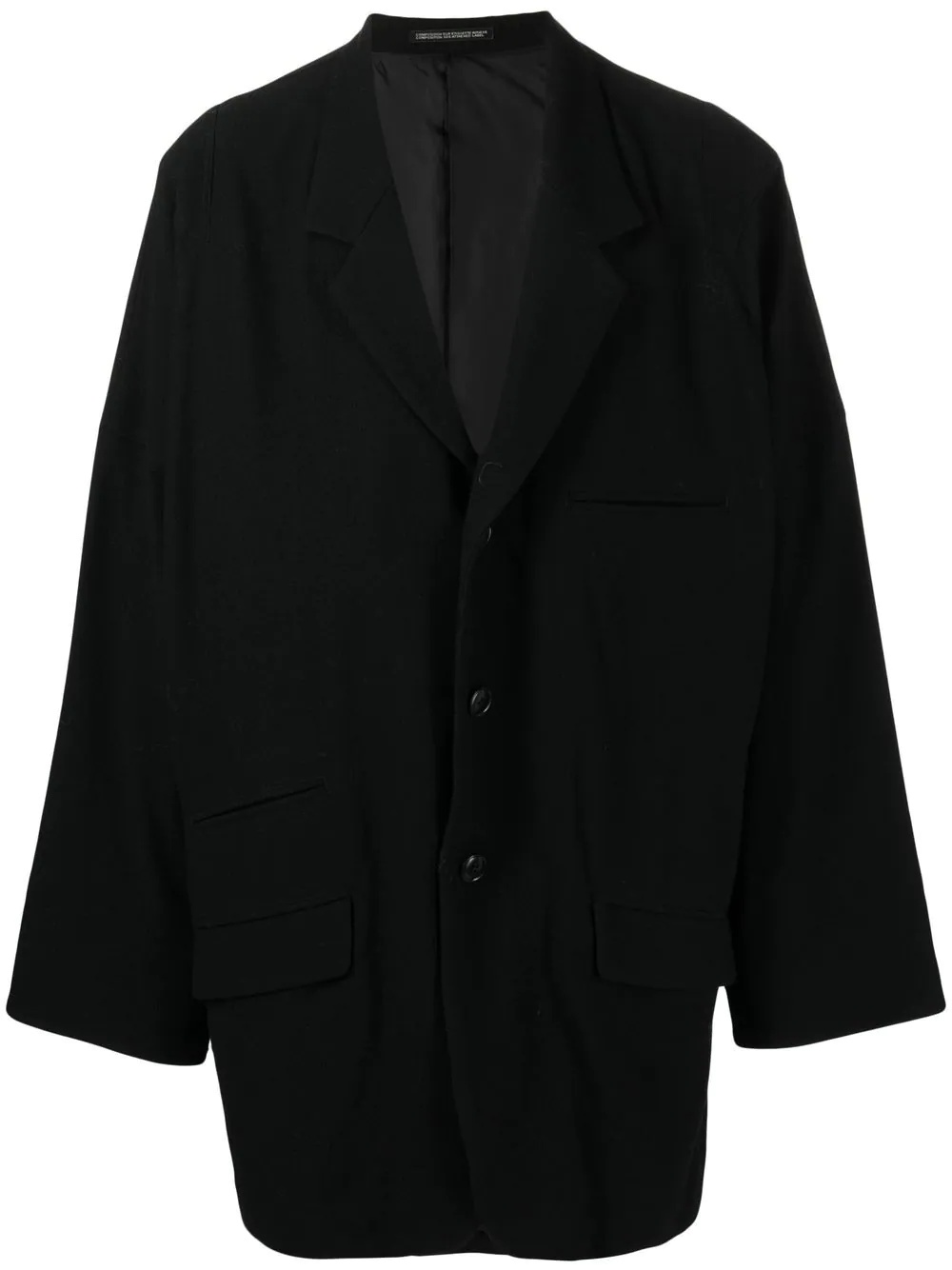 single-breasted wool blazer - 1