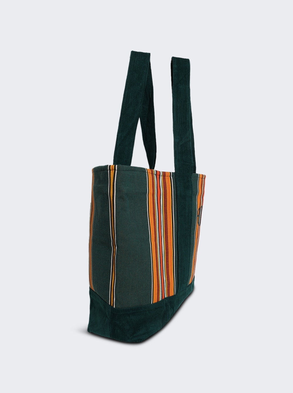 Parakeet Stripe Tote Bag Green Multicolor - 4