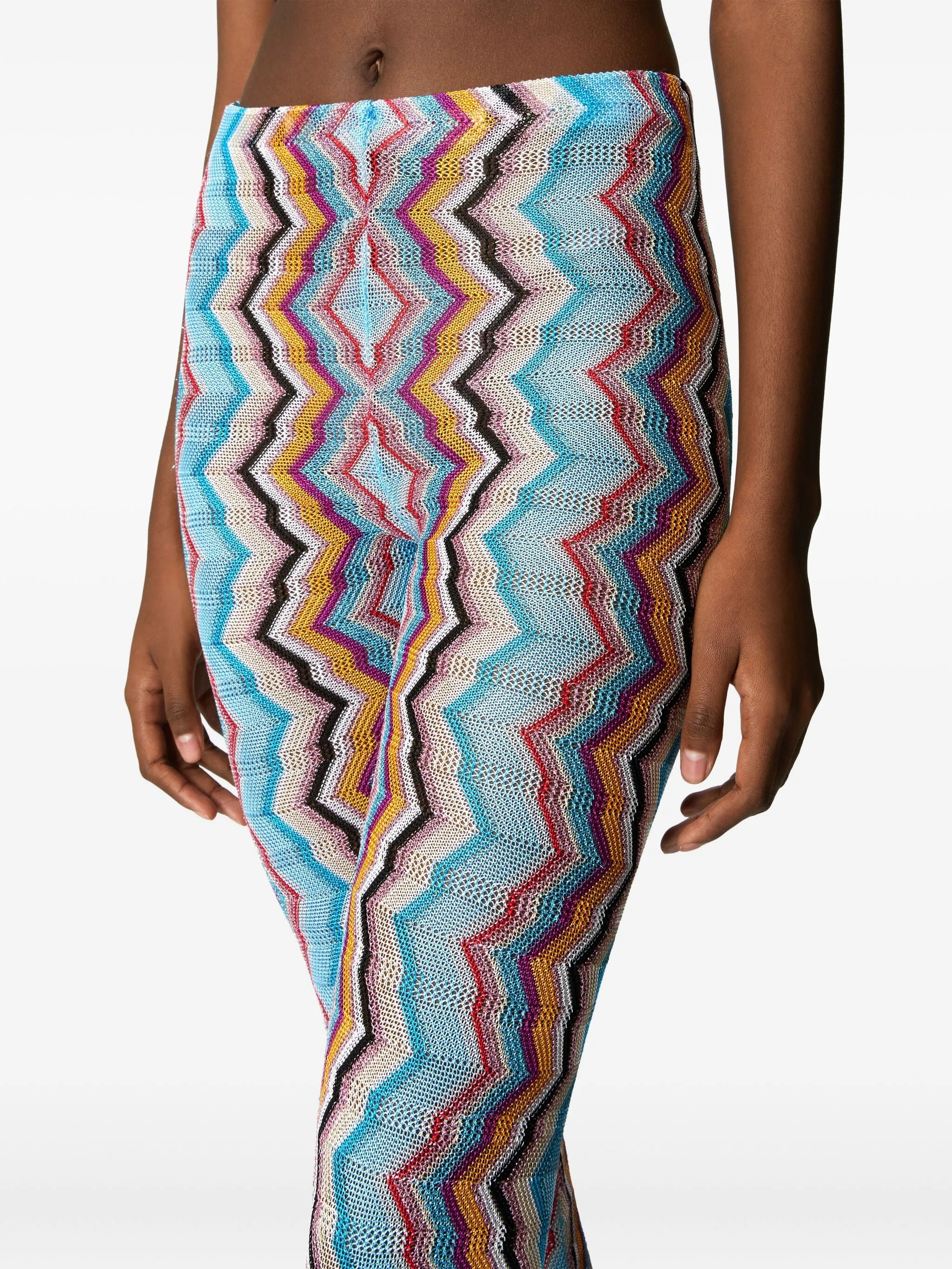Zigzag-pattern trousers - 4