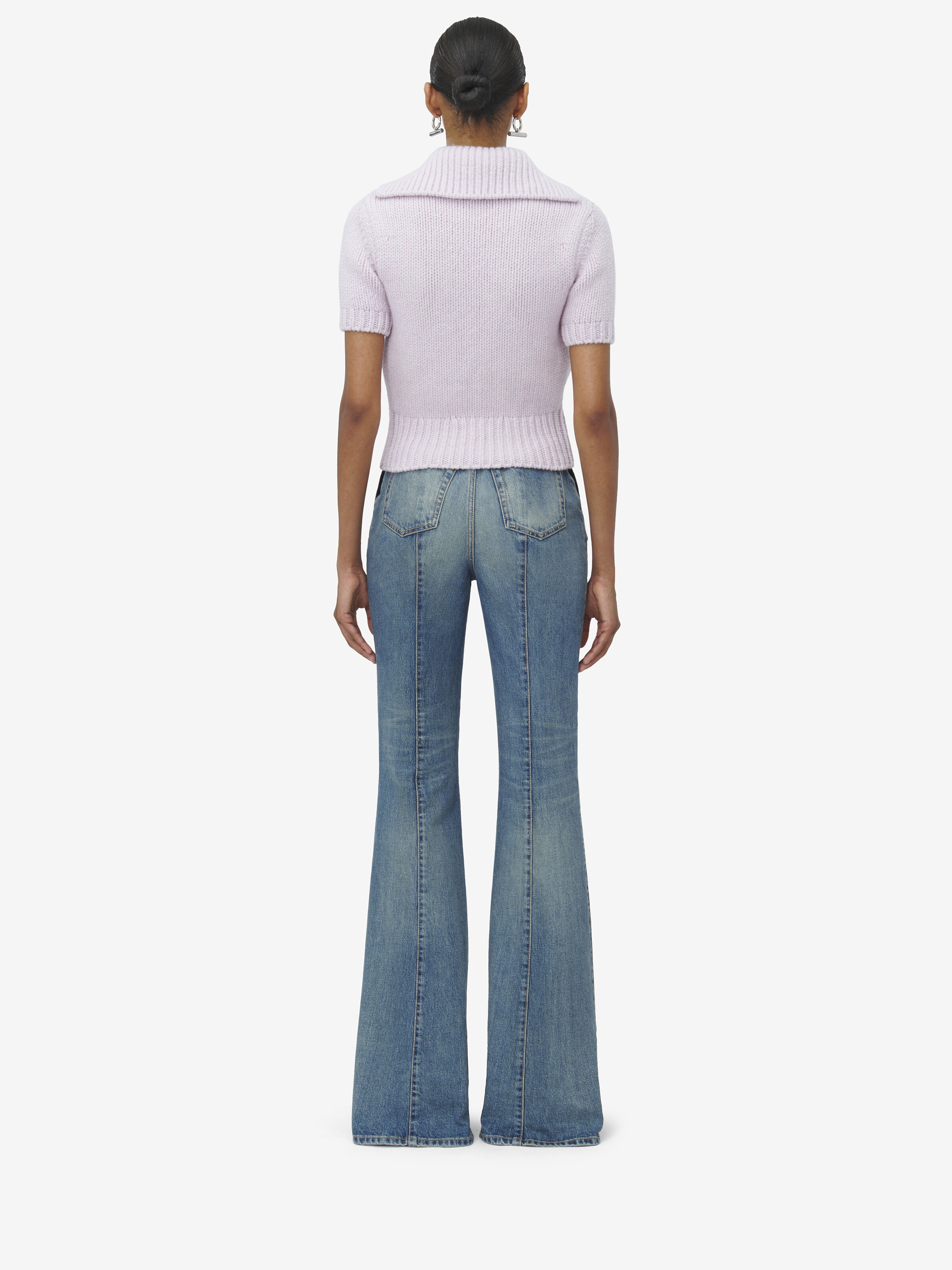 Fold Over Waist Jeans - 3
