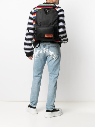 Heron Preston logo patch backpack outlook