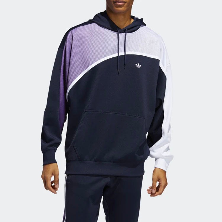 adidas originals Colorblock Casual Sports Gradient Pullover Blue FM1575 - 3