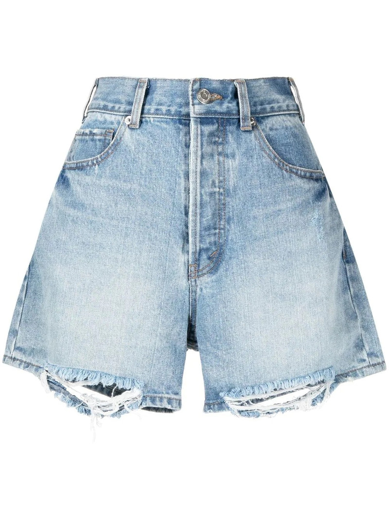 light-wash ripped denim-shorts 1