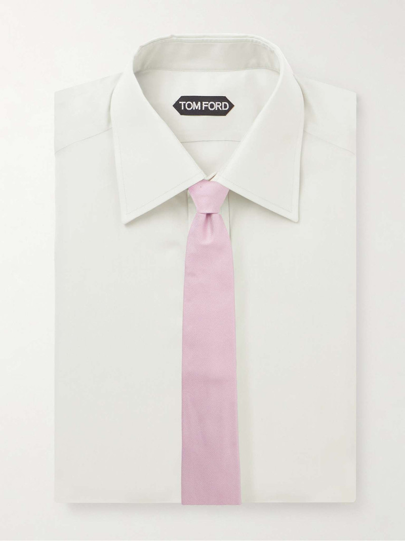 TOM FORD Cutaway-Collar Lyocell-Blend Poplin Shirt outlook