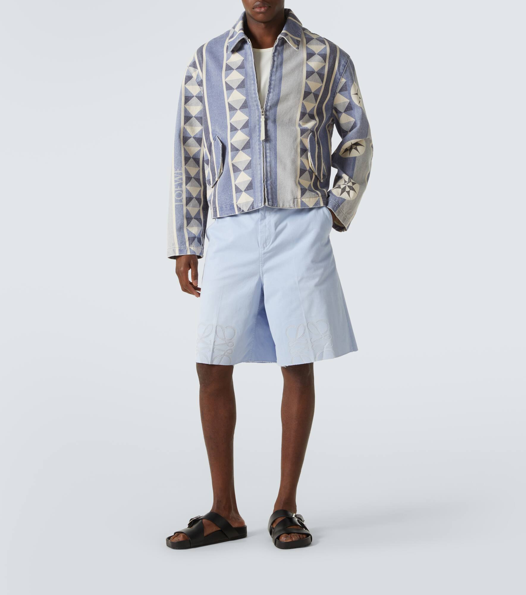 Paula's Ibiza Anagram cotton twill Bermuda shorts - 2