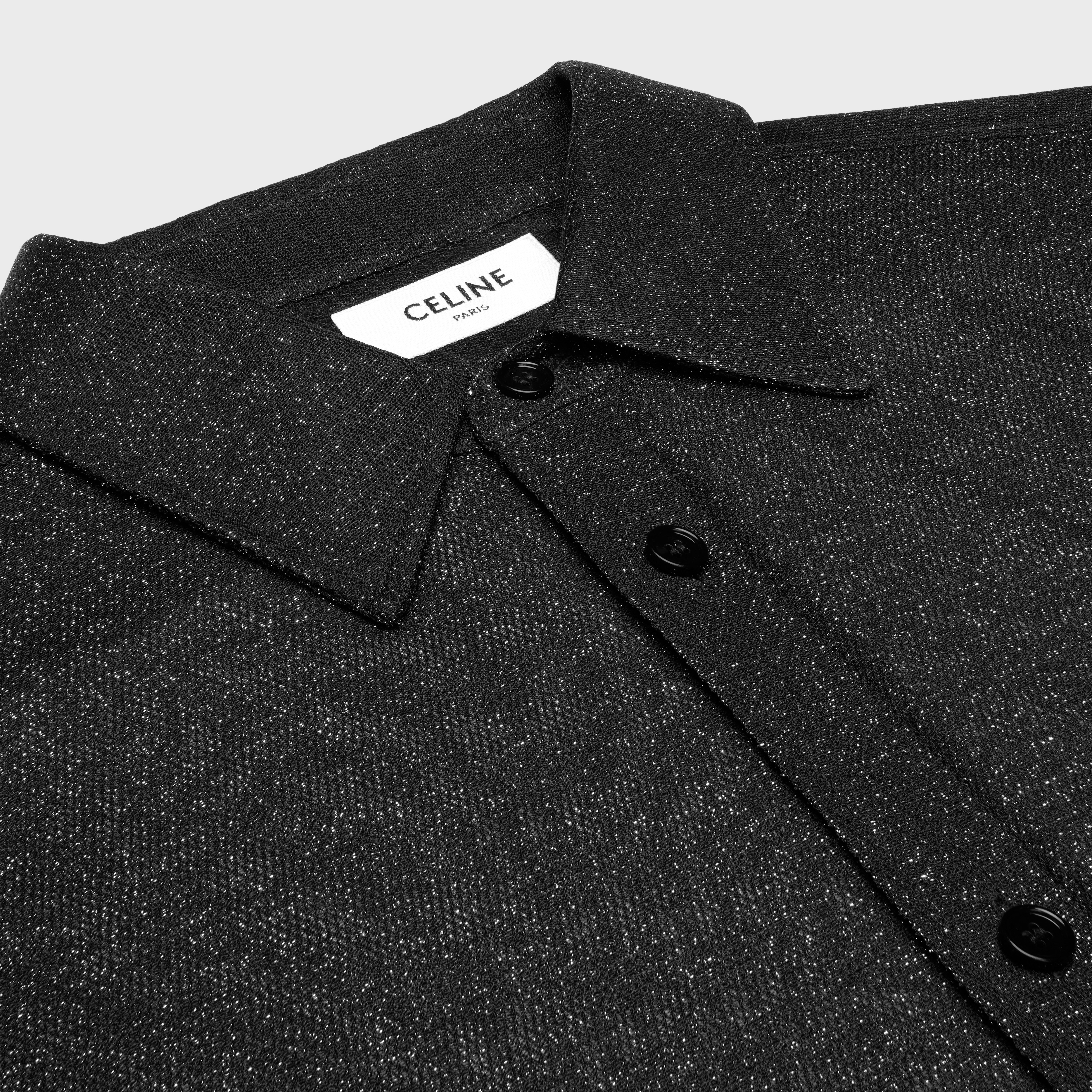 loose carnaby shirt in lurex mesh - 3