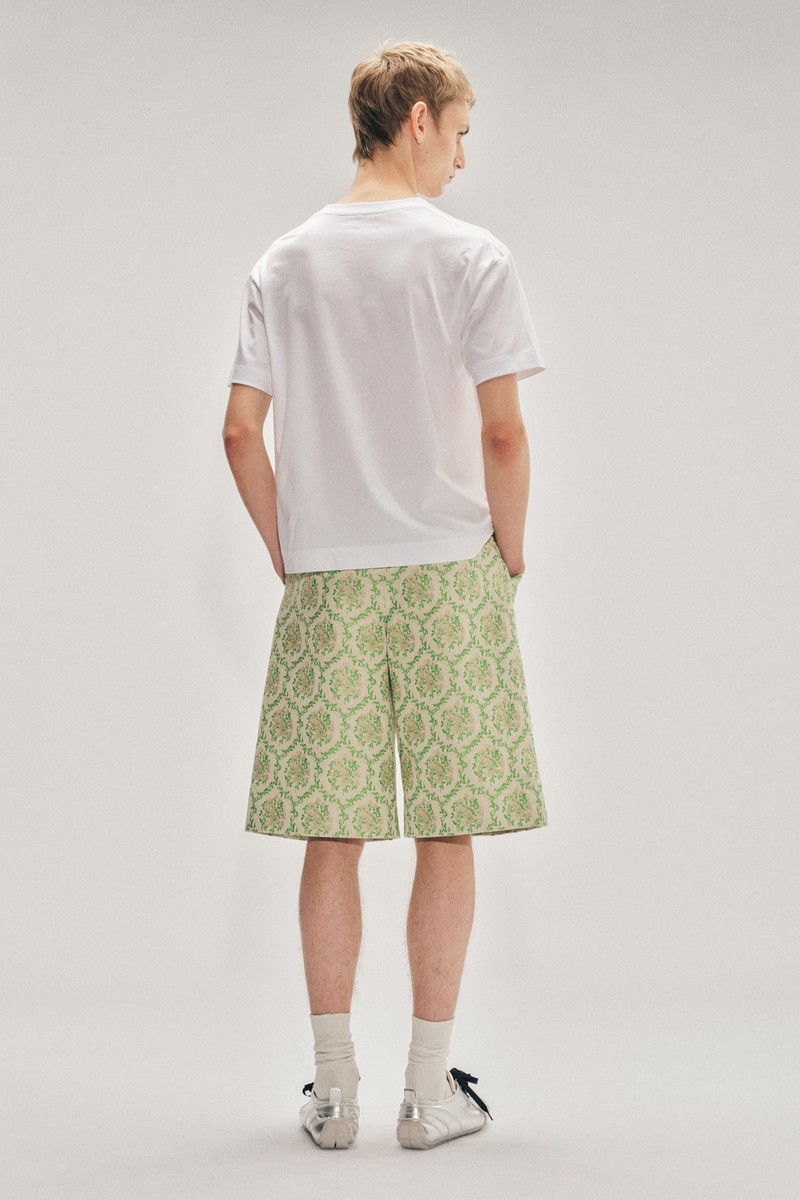 Simone Rocha Tailored Wide Leg Belt Loop Tab Shorts outlook