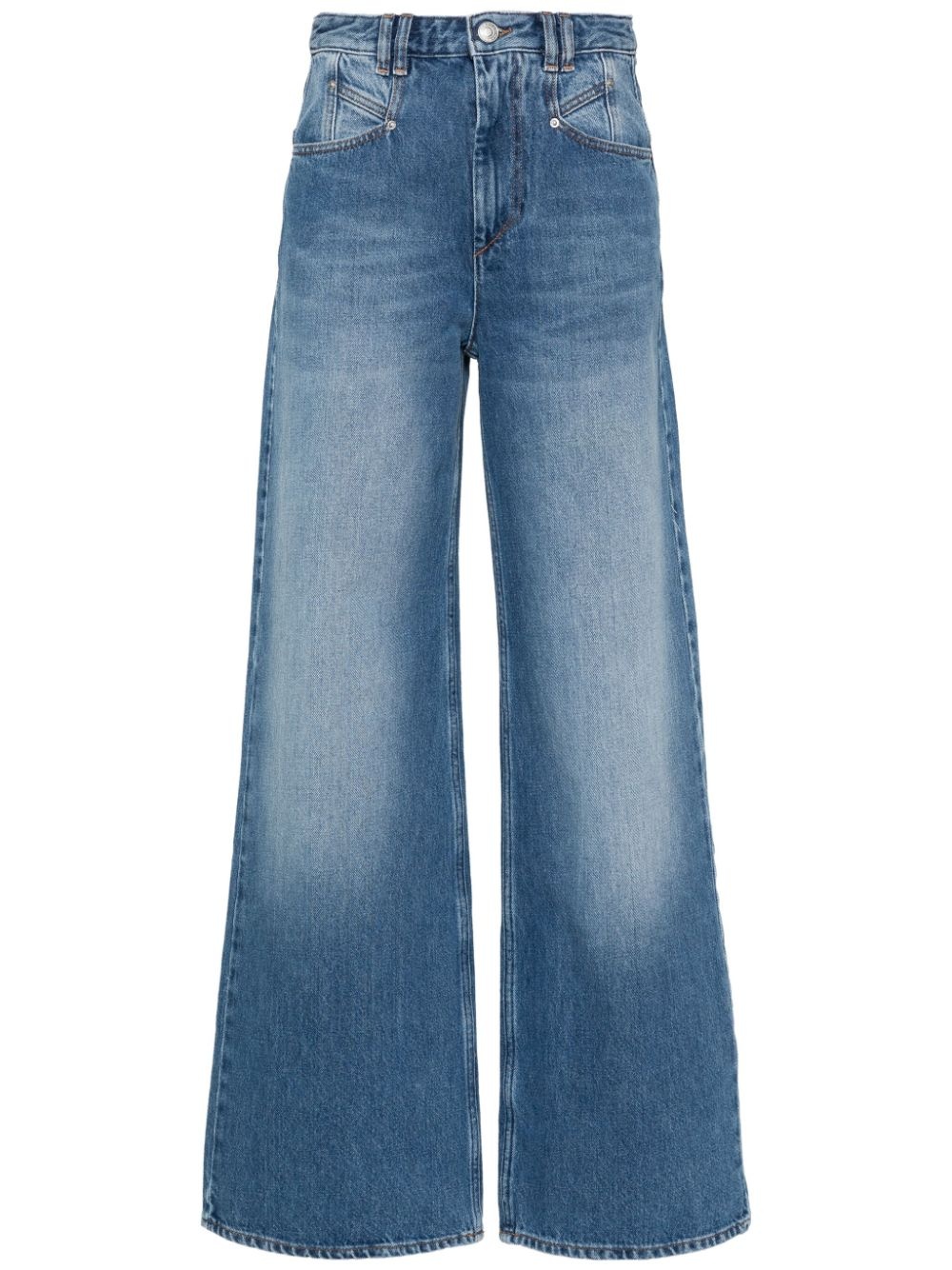 high-rise bootcut jeans - 1