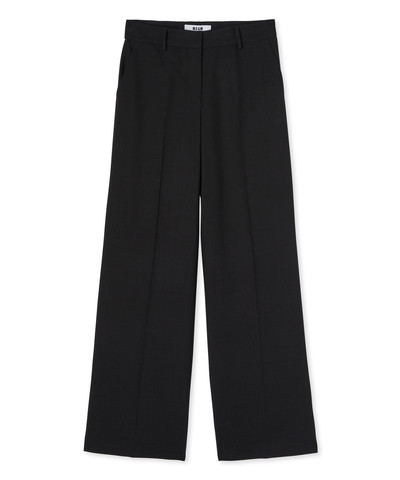 MSGM Coarse viscose tailored pants with straight legs outlook