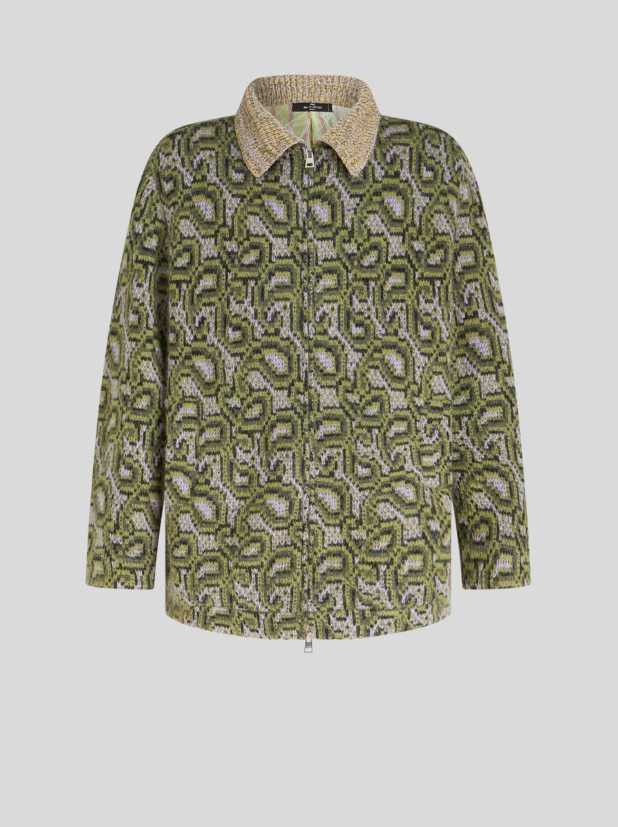 KNITTED PAISLEY JACKET - 1