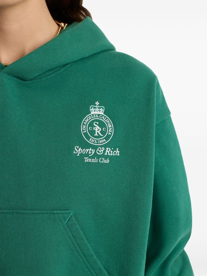 logo-embroidered hoodie 4